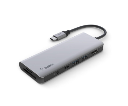 Akcesoria Belkin USB-C - 4K HDMI USB SD Micro SD PD 100W